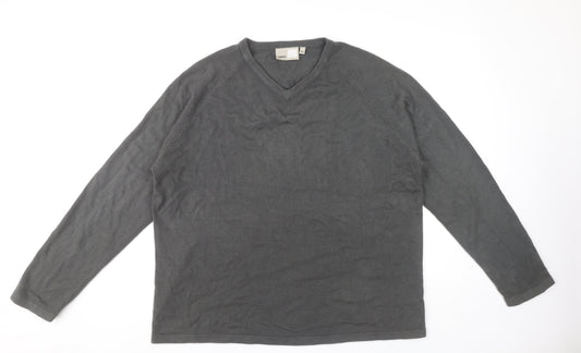 Zantos Men's Grey XL Acrylic Pullover Jumper