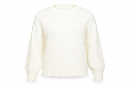Womens UK Size L Marks and Spencer White Pullover Jumper