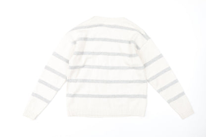Womens UK Size S Marks and Spencer Ivory Pullover Jumper