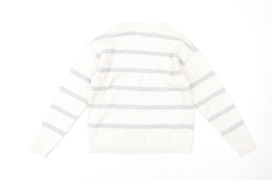 Womens UK Size S Marks and Spencer Ivory Pullover Jumper