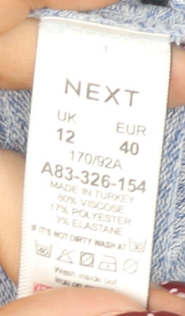 Womens UK Size 12 NEXT Blue Pullover Jumper