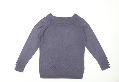 Womens UK Size 16 Marks and Spencer Purple Pullover Jumper