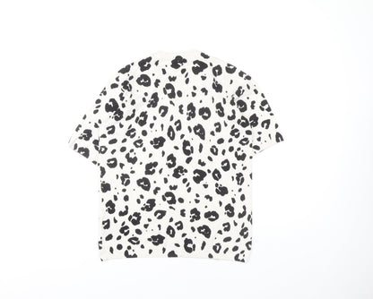 Womens UK Size M Marks and Spencer White Basic T-Shirt