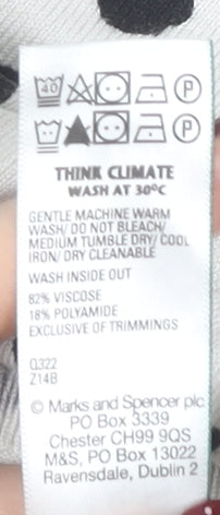Womens UK Size M Marks and Spencer White Basic T-Shirt