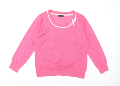 M&Co Women's Pink Pullover Jumper Size 20