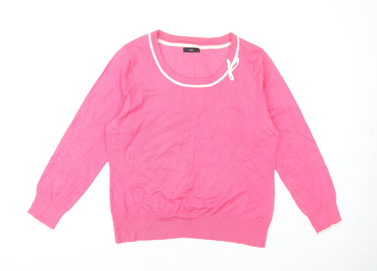 M&Co Women's Pink Pullover Jumper Size 20