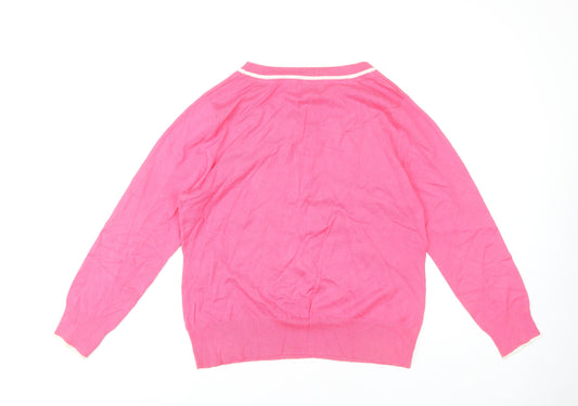 M&Co Women's Pink Pullover Jumper Size 20