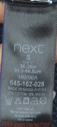 Next Men's Blue Cotton Pullover Jumper Size S