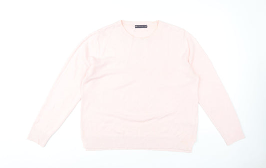 Womens UK Size 18 Marks and Spencer Pink Pullover Jumper