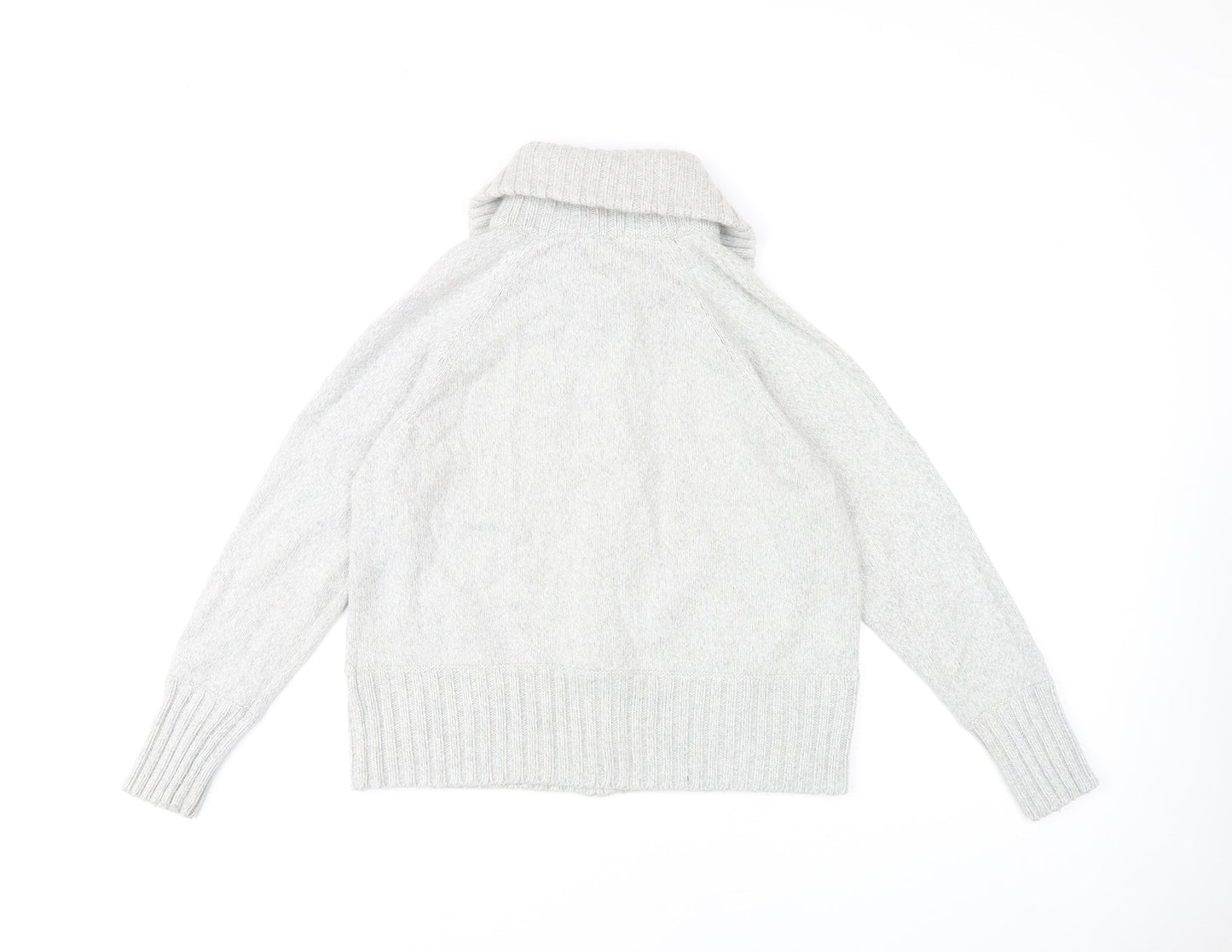 Marks and Spencer Women's Grey Full Zip Jumper Size 18