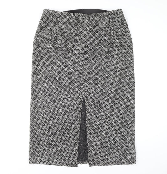 Marks and Spencer Women's Grey Midi Pencil Skirt