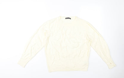 Womens UK Size 12 Marks and Spencer Ivory Pullover Jumper