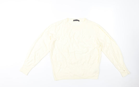Womens UK Size 12 Marks and Spencer Ivory Pullover Jumper