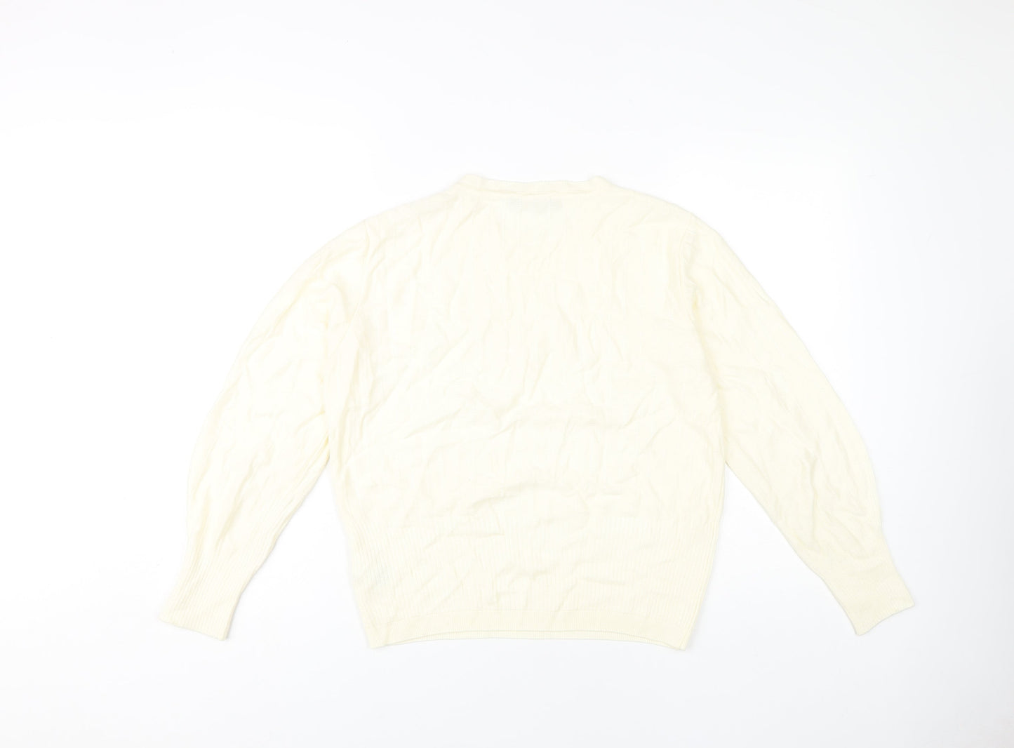 Womens UK Size 12 Marks and Spencer Ivory Pullover Jumper