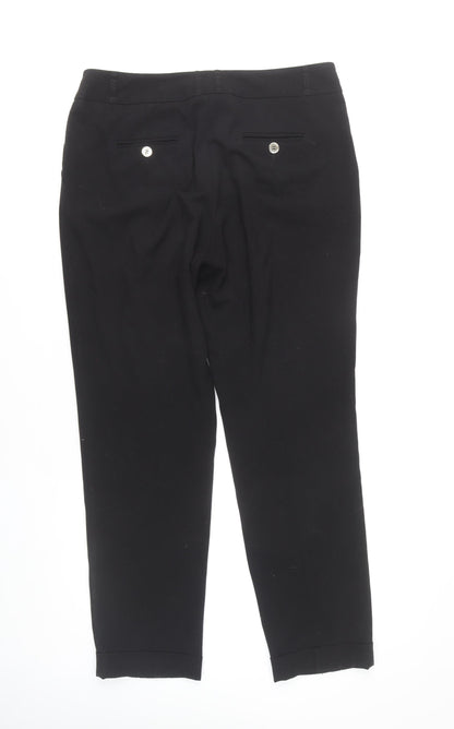 Womens UK Size 14 M&Co Regular Fit  Black Trousers