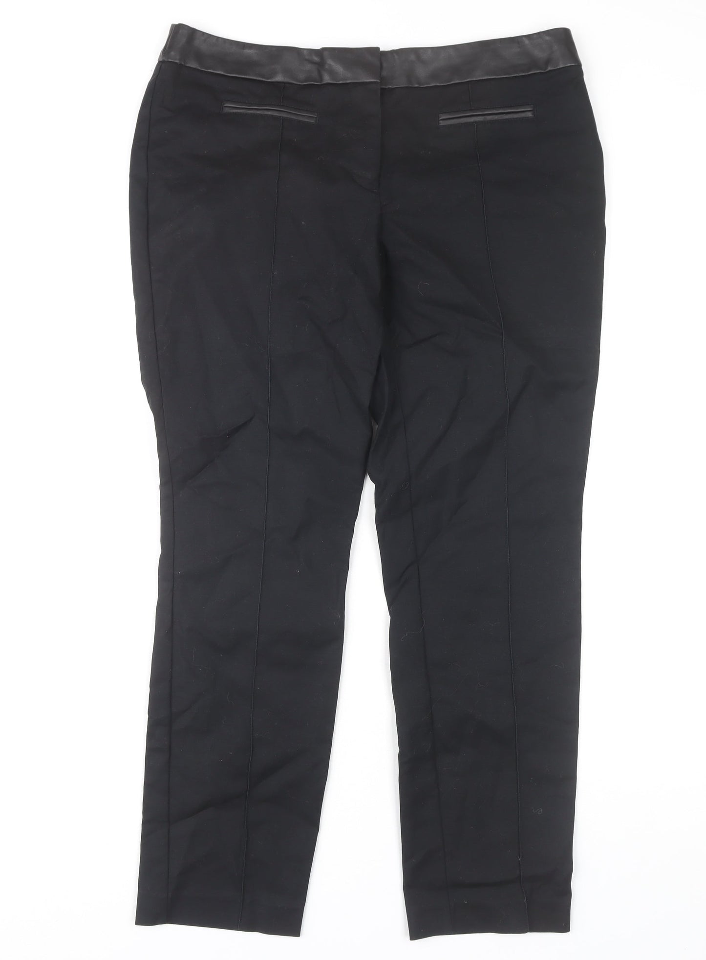 Womens UK Size 12 NEXT Regular Fit  Black Trousers