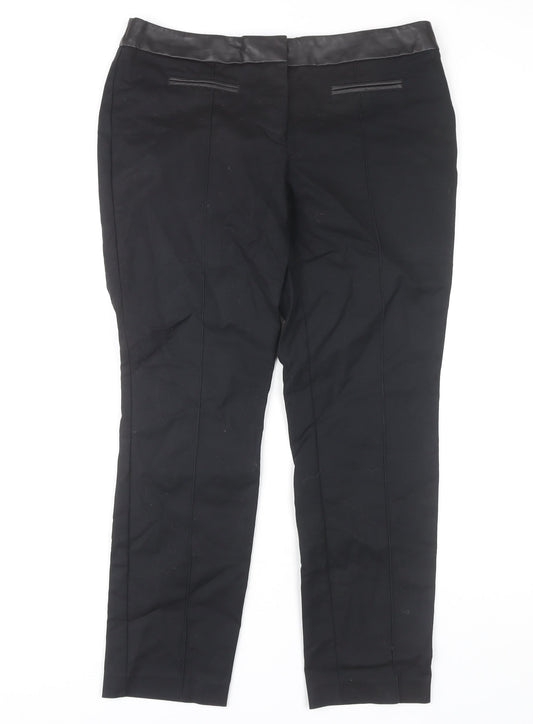 Womens UK Size 12 NEXT Regular Fit  Black Trousers