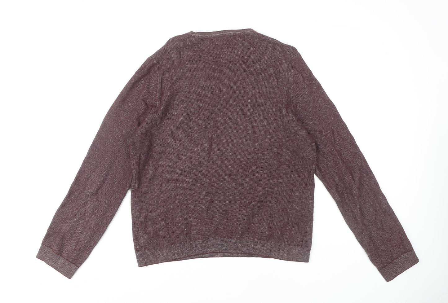 Massimo Dutti Men's Purple L Pullover Jumper