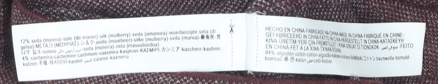 Massimo Dutti Men's Purple L Pullover Jumper