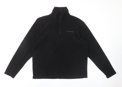 Mens UK Size L Campri Black Henley Sweatshirt