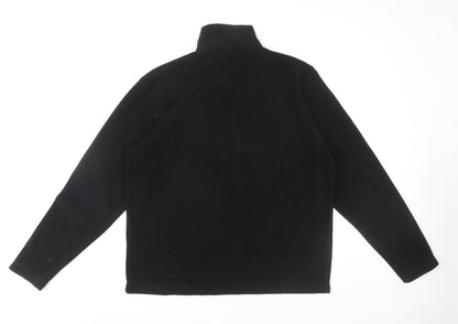 Mens UK Size L Campri Black Henley Sweatshirt