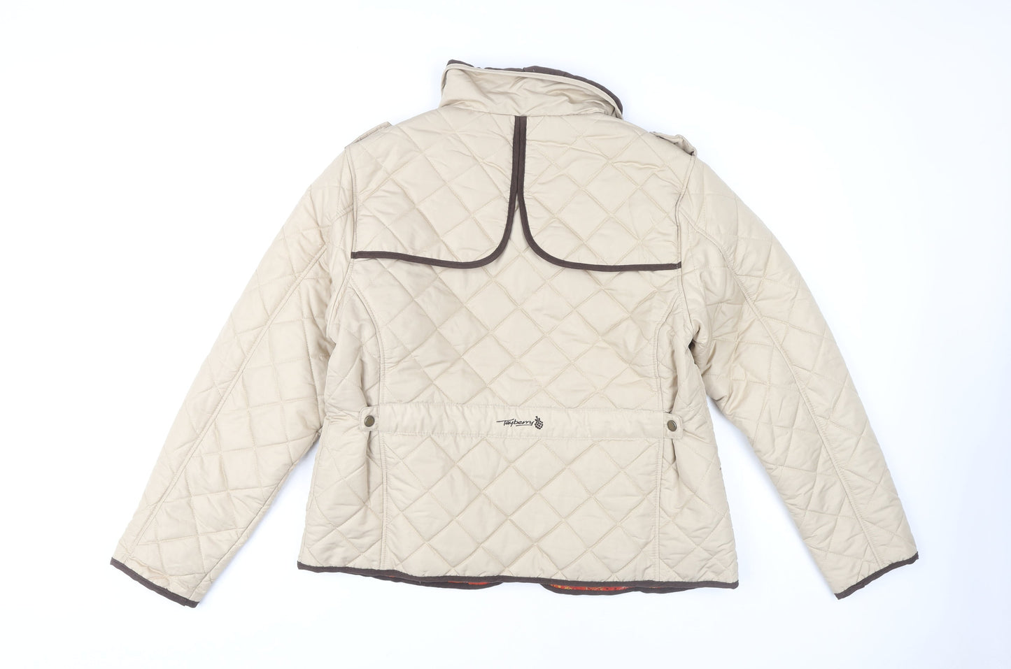 Womens UK Size XL Tayberry Beige Quilted Coat