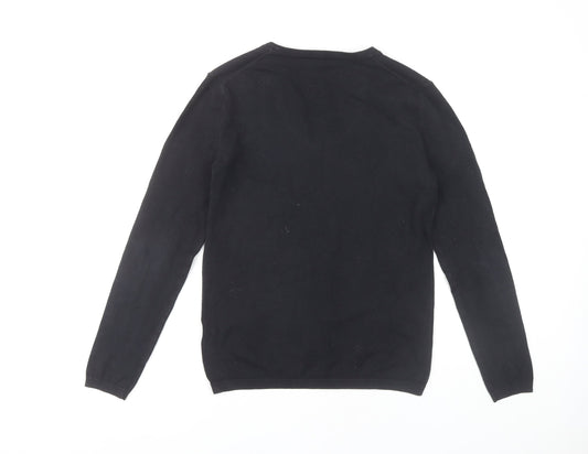 Tommy Hilfiger Men's Black Pullover Jumper Size M