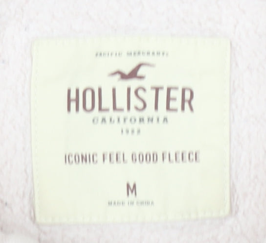 Hollister Women's Beige Hoodie M, 70% Cotton, 30% Polyester