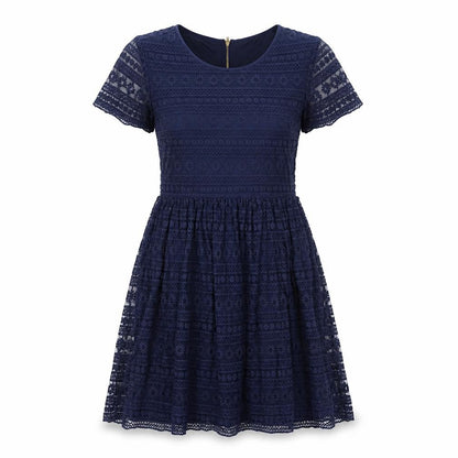 Oasis Women's Blue A-Line Dress, Size S, Casual Lace