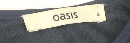 Oasis Women's Blue A-Line Dress, Size S, Casual Lace