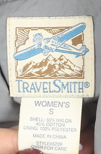 TravelSmith Women's Grey Overcoat, Size S