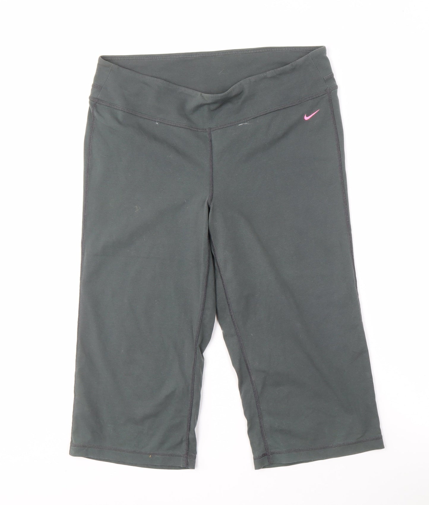 Nike Women's Black Cropped Trousers L for Gym & Training