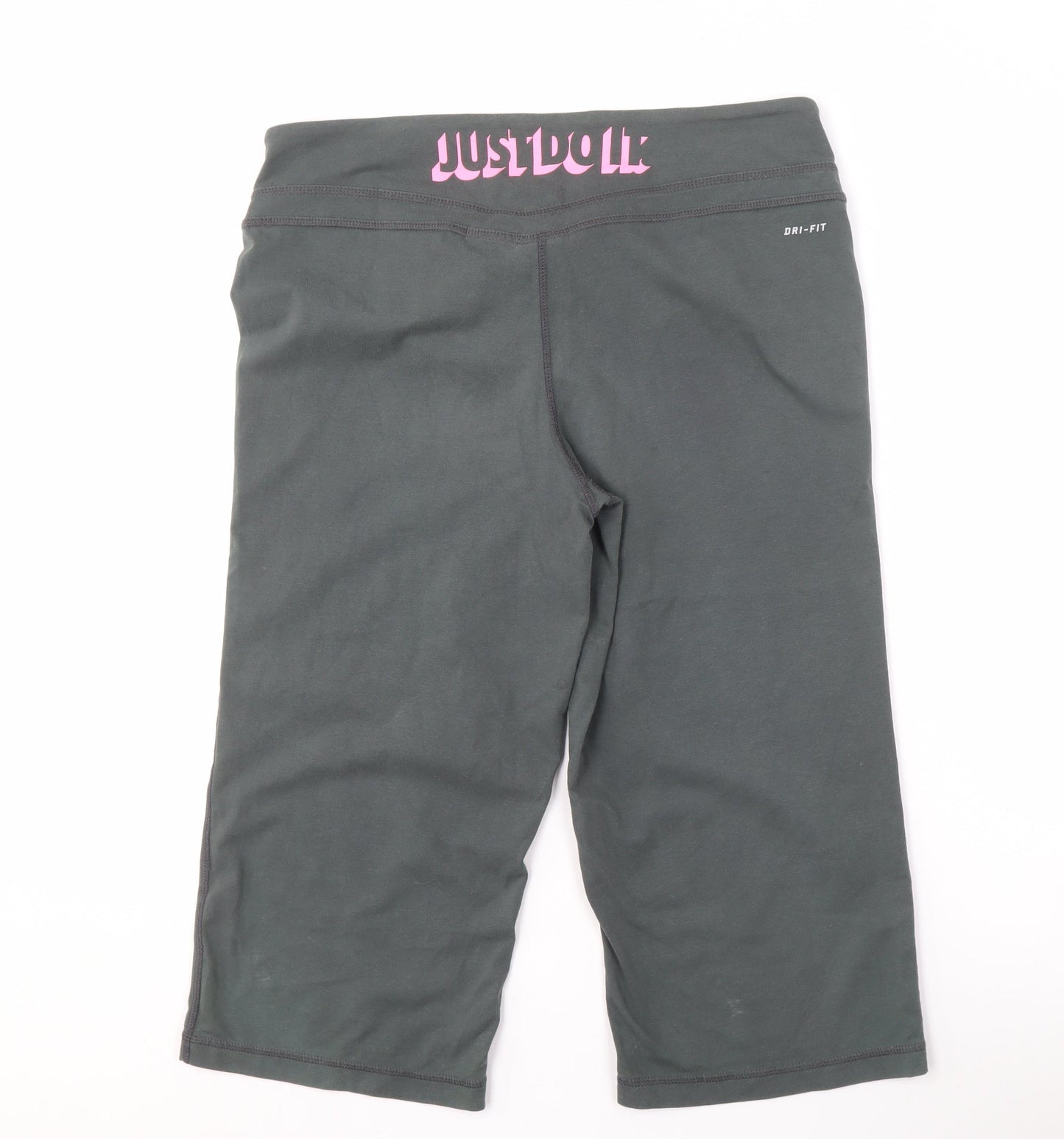 Nike Women's Black Cropped Trousers L for Gym & Training