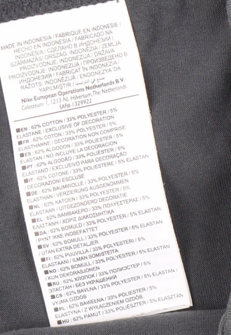 Nike Women's Black Cropped Trousers L for Gym & Training