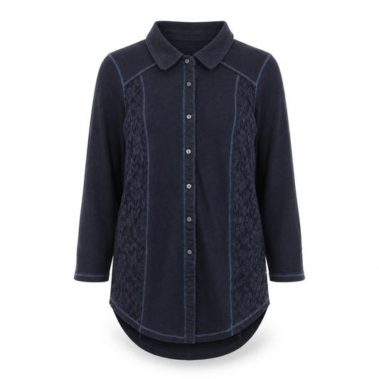 Womens UK Size M Hollister Black  Button-Up