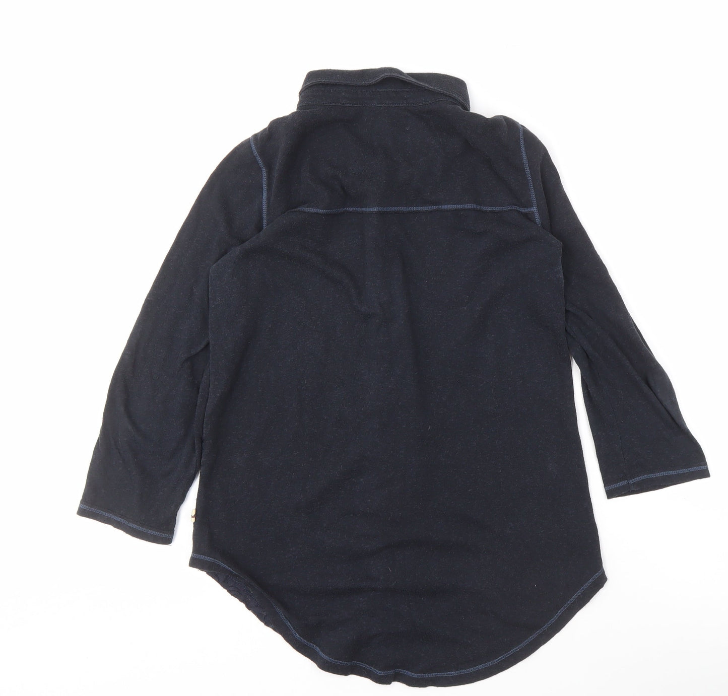 Womens UK Size M Hollister Black  Button-Up