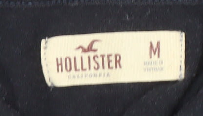 Womens UK Size M Hollister Black  Button-Up