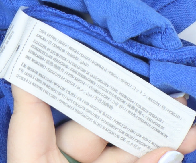 Hollister Men's Blue Polo Shirt - Size S