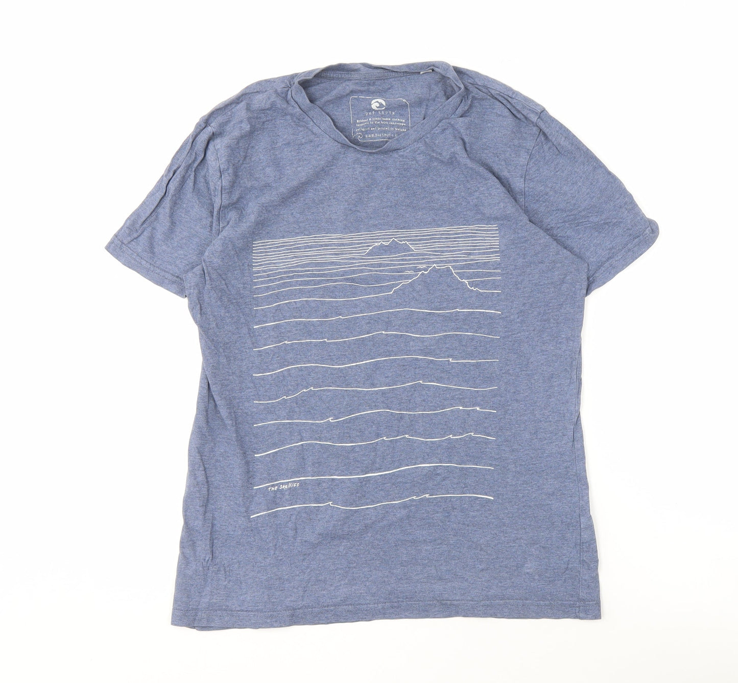 Our South Men's Blue Graphic Print T-Shirt S