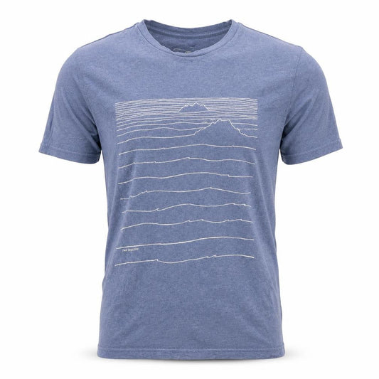 Our South Men's Blue Graphic Print T-Shirt S
