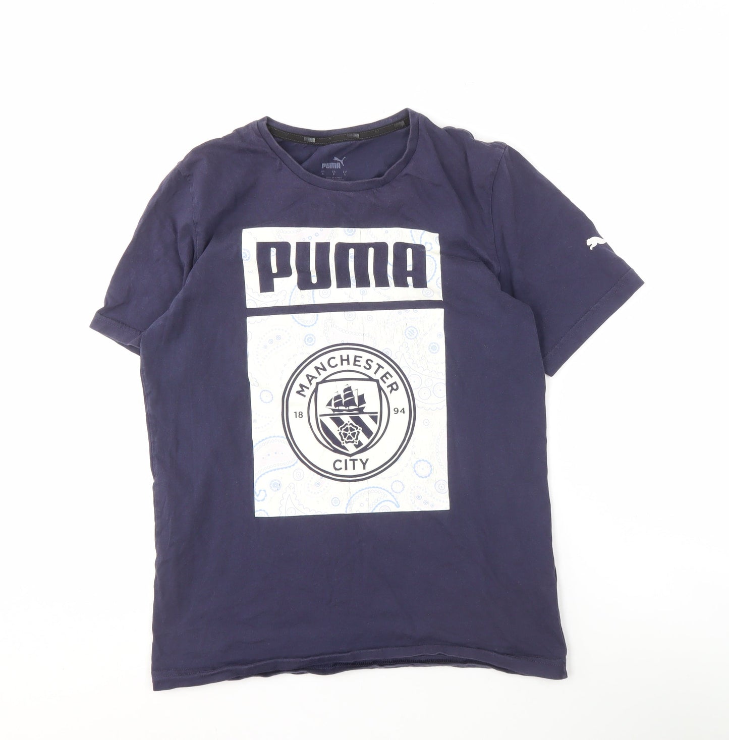 Puma Men’s Manchester City Blue T-Shirt S