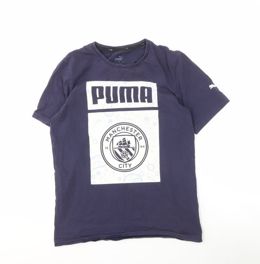 Puma Men’s Manchester City Blue T-Shirt S