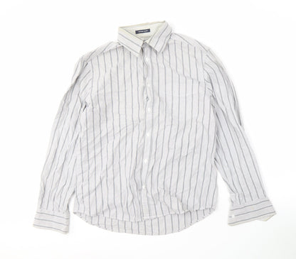 Marks and Spencer Men's Striped Button-Up Shirt S