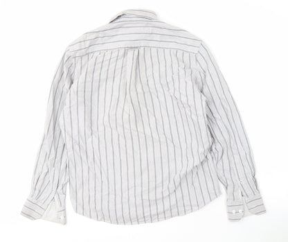 Marks and Spencer Men's Striped Button-Up Shirt S
