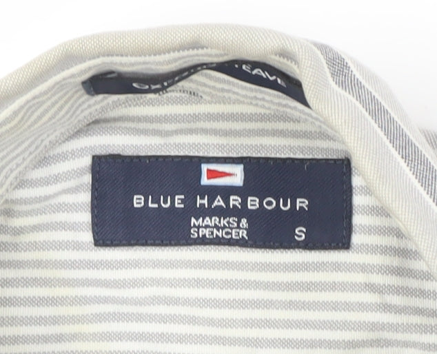 Marks and Spencer Men's Striped Button-Up Shirt S