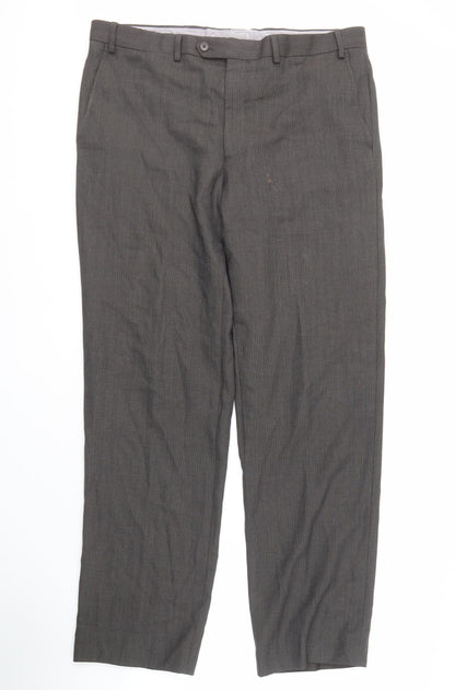 Marks and Spencer Grey Dress Pants 38 Waist Men's