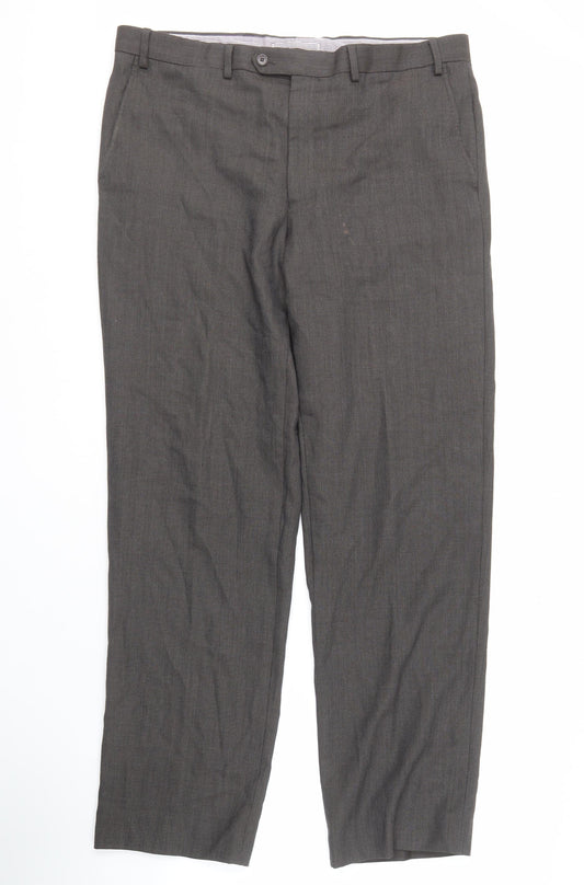Marks and Spencer Grey Dress Pants 38 Waist Men's