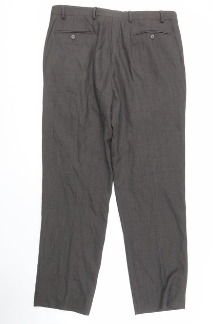 Marks and Spencer Grey Dress Pants 38 Waist Men's