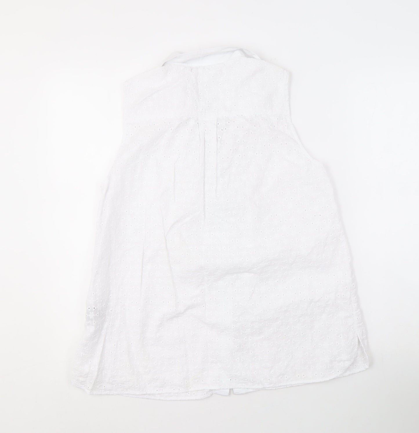 Womens UK Size 12 Crew Clothing Company White  Blouse