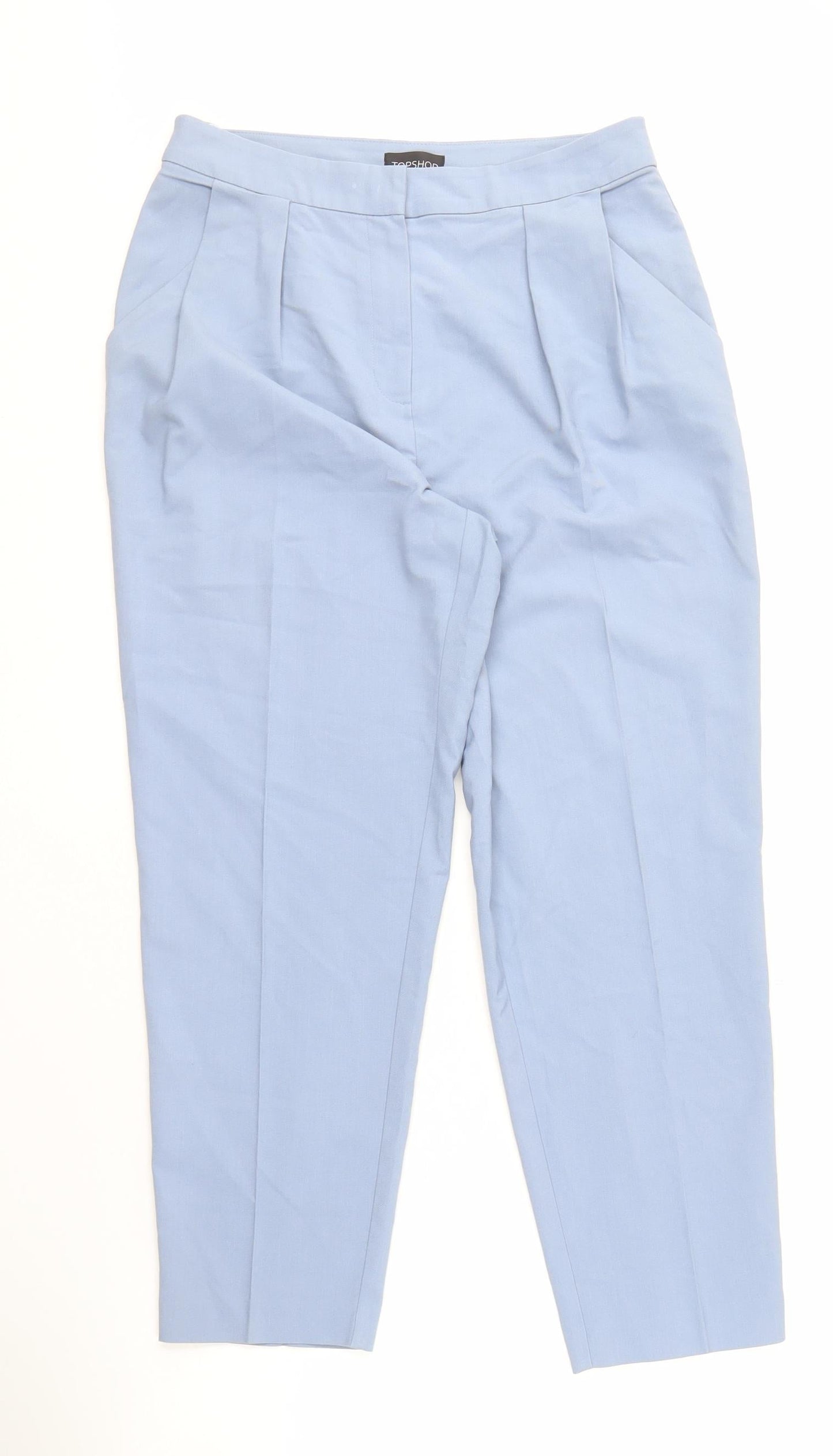 Topshop Women's Blue Trousers Size 12